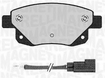 MAGNETI MARELLI 363916060273 -  Комплект тормозных колодок, дисковый тормоз